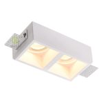 هالوژن گچی توکار دو تایی H2202 | نورپردازی مدرن سقف - Image 2