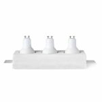 خرید هالوژن گچی توکار سه تایی H2203 | فریم مدرن برای سقف کاذب - Image 3