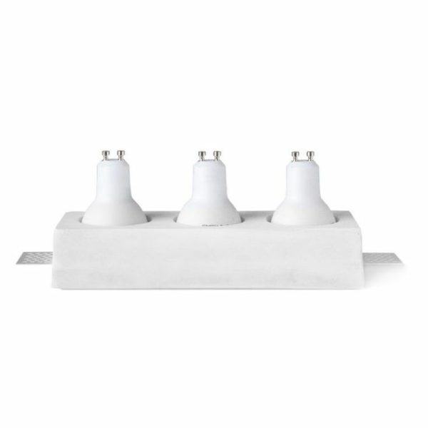 خرید هالوژن گچی توکار سه تایی H2203 | فریم مدرن برای سقف کاذب - Image 3