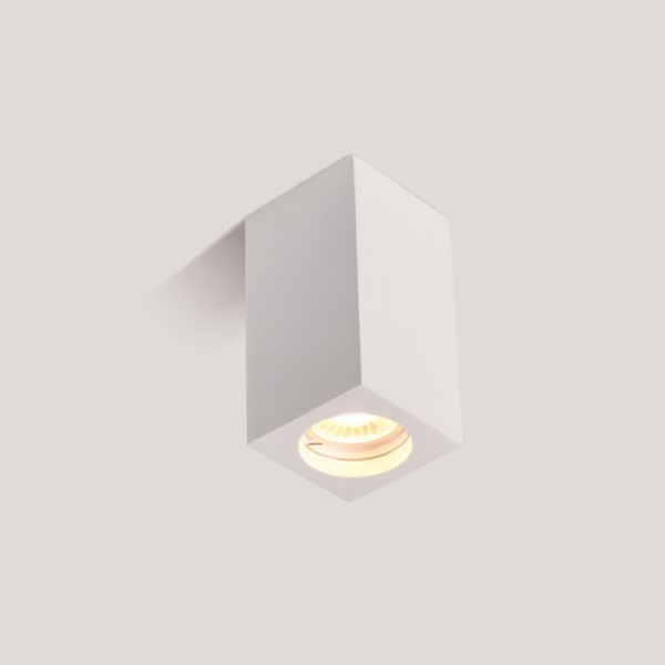 قاب هالوژن گچی مکعبی CU2201 | چراغ گچی توکار با طراحی هندسی مدرن - Image 3