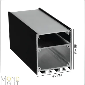 لاین نوری آویز و روکار به ارتفاع 55 میلی متری و در عرض 45 میلی متر