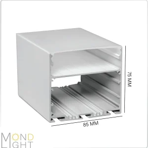 لاین نوری آویز به ارتفاع 75میلی متری و در عرض 85 میلی متر