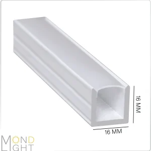 لاین نوری روکار ارتفاع 16 میلی متری با عرض 16 میلی متری