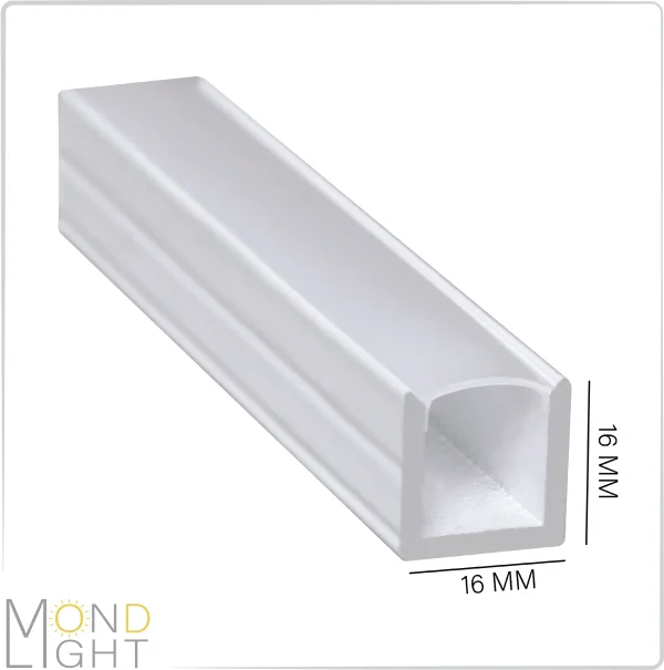 لاین نوری روکار ارتفاع 16 میلی متری با عرض 16 میلی متری