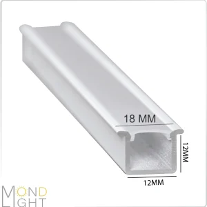 لاین نوری کناف توکار به ارتفاع 12 میلی متری به عرض 12 میلی متر و لبه به لبه 18 میلی متر