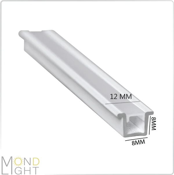 لاین نوری توکار به عرض 8 میلی متری و ارتفاع 8 میلی متری و لبه به لبه 12 میلی متری لاین نوری توکار به عرض 8 میلی متری و ارتفاع 8 میلی متری و لبه به لبه 12 میلی متری