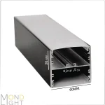 لاین نوری آویز دوطرفه به ارتفاع 52 میلی متری و به عرض 60 میلی متری