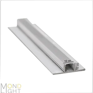 لاین نوری کنافی بدون لبه به ارتفاع 16 میلی متری به عرض 16 میلی متری و لبه داخلی 35 میلی متری