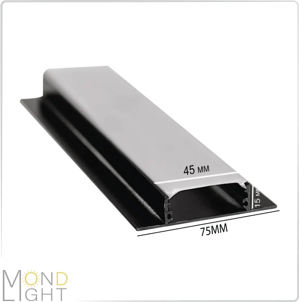 لاین نوری کنافی بدون لبه به ارتفاع 15 میلی متری به عرض 45 میلی متری و لبه داخلی 75 میلی متری لاین نوری کنافی بدون لبه به ارتفاع 15 میلی متری به عرض 45 میلی متری و لبه داخلی 75 میلی متری