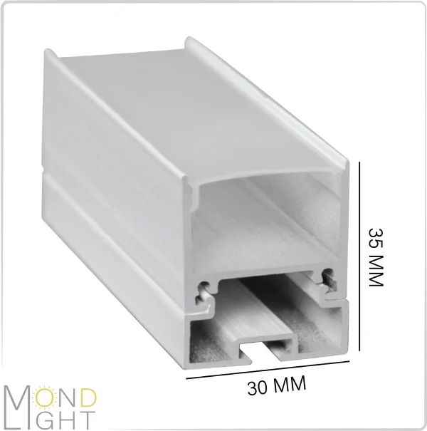 لاین نوری آویز و روکار به ارتفاع 35 میلی متری و در عرض 30 میلی متر لاین نوری آویز و روکار به ارتفاع 35 میلی متری و در عرض 30 میلی متر