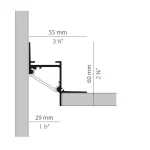 لاین نوری چفت کناف کد ML31 | عرض 47 میلی متری | چفت کناف - Image 3