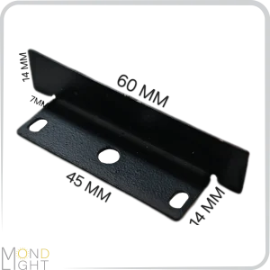 درپوش لاین نوری لبه دار به عرض 45 میلی متری مشکی