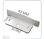 درپوش لاین نوری لبه دار به عرض 30 میلی متری به ارتفاع 14 میلی متری و عرض لبه به لبه 43 میلی متری