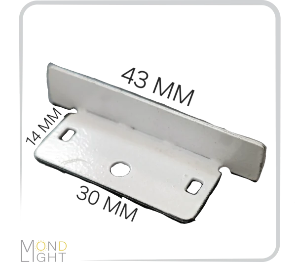 درپوش لاین نوری لبه دار به عرض 30 میلی متری به ارتفاع 14 میلی متری و عرض لبه به لبه 43 میلی متری