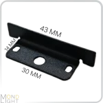 درپوش لاین نوری لبه دار به عرض 30 میلی متری به ارتفاع 14 میلی متری و عرض لبه به لبه 43 میلی متری