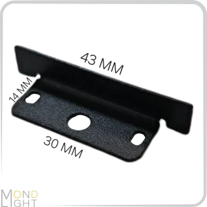 درپوش لاین نوری لبه دار به عرض 30 میلی متری به ارتفاع 14 میلی متری و عرض لبه به لبه 43 میلی متری