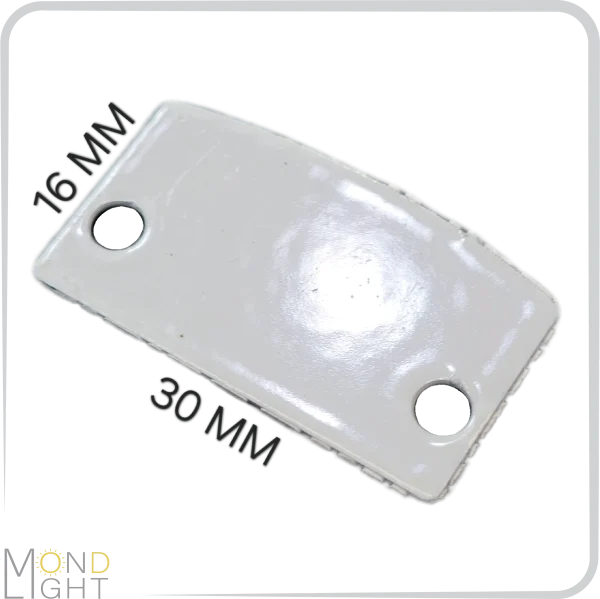 درپوش لاین نوری 30میلی متری ارتفاع 16 میلی متری سفید