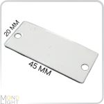 درپوش لاین نوری روکار به عرض 45 میلی متری به ارتفاع 20 میلی متری