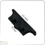 درپوش لاین نوری عرض بالا 23 میلی متری و عرض پایین16 میلی متری