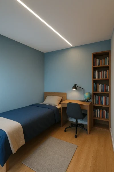 تصویر شاحص نورپردازی اتاق پسرانه