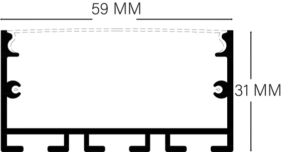 لاین نوری روکار و آویز 6 سانتی کد18