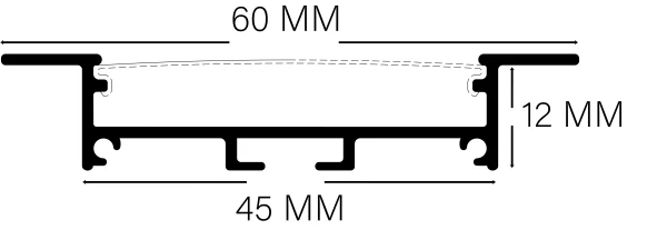 لاین نوری توکار فنرخور کنافی برش 4.5 سانتی کد 37