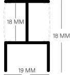 لاین نوری کابینتی دو طرفه به برش 19 میلی کد44