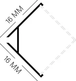 تصویر لاین نوری کنج 16 میلی کد51