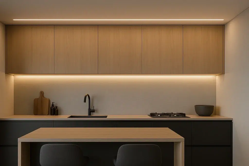 تصویر شاخص نورپردازی آشپزخانه